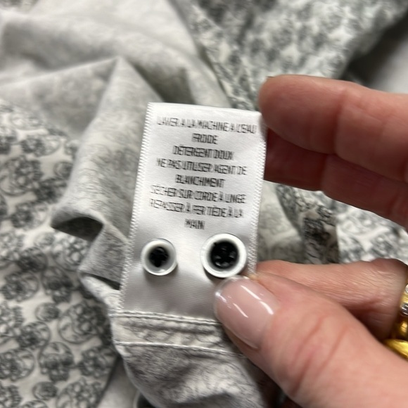 Robert Graham Black and White Skull Print Long Sleeve Button Down Dress Shirt L - Picture 11 of 12